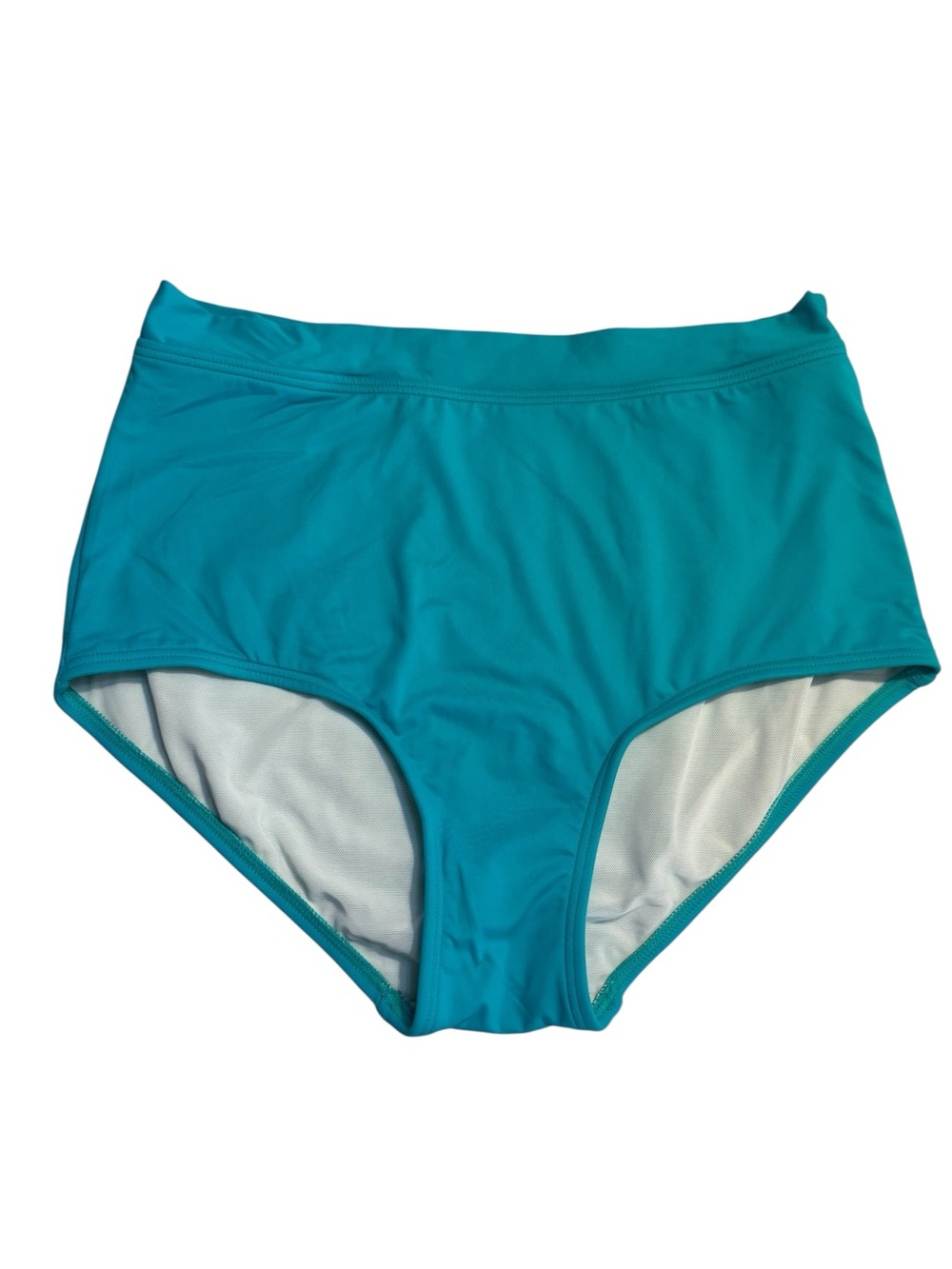 Coco Reef Bikini Bottoms Medium Bright Teal High-Waist Nylon Spandex Stretch